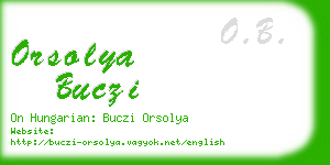 orsolya buczi business card